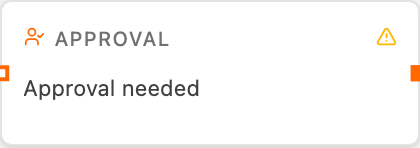 Approval node card