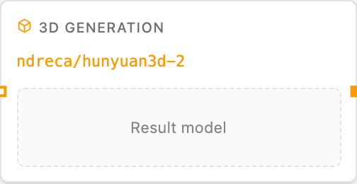 3D Generation node card